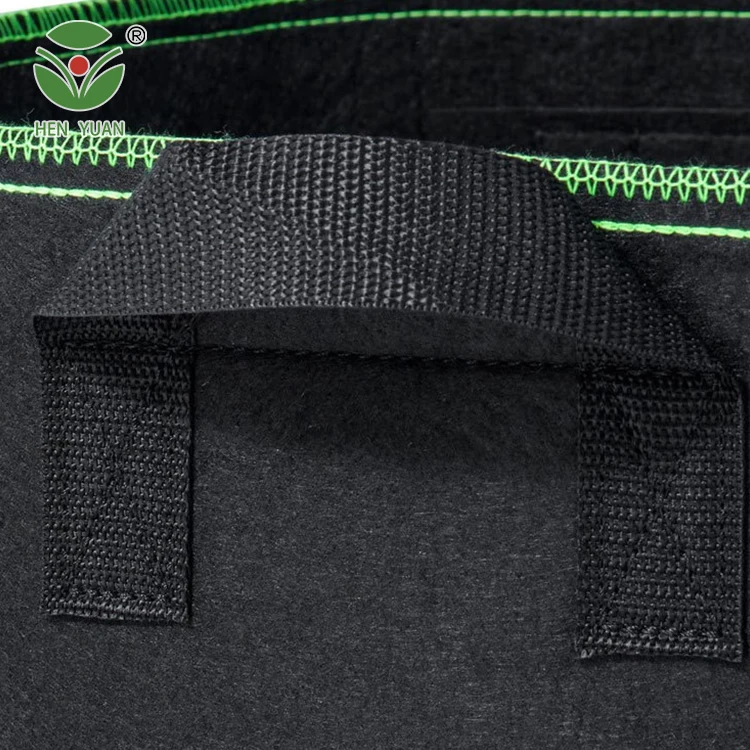 High Quality 20 Gallons Black Heavy-Duty Nonwoven Fabric Mushroom Growing Bag Thickened Polyester for Outdoor Garden Use