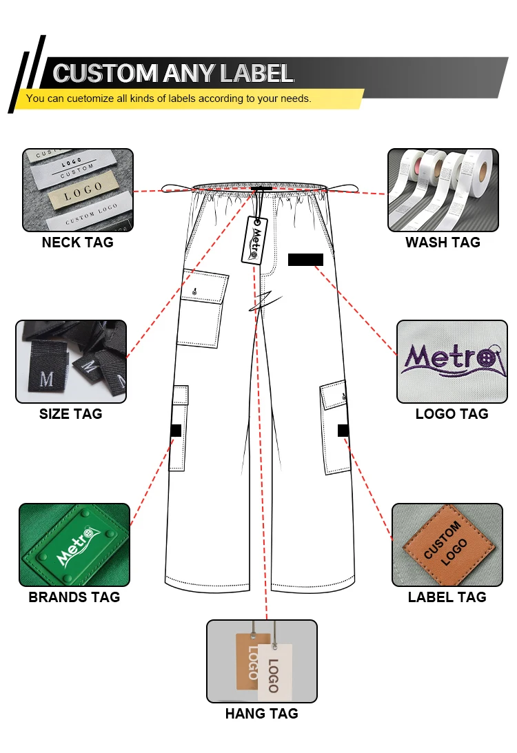 Custom Loose Fit Utility Pockets Cargo Pants Casual Quick-dry Streetwear Cargo Pants Baggy Nylon Cargo Pants For Men