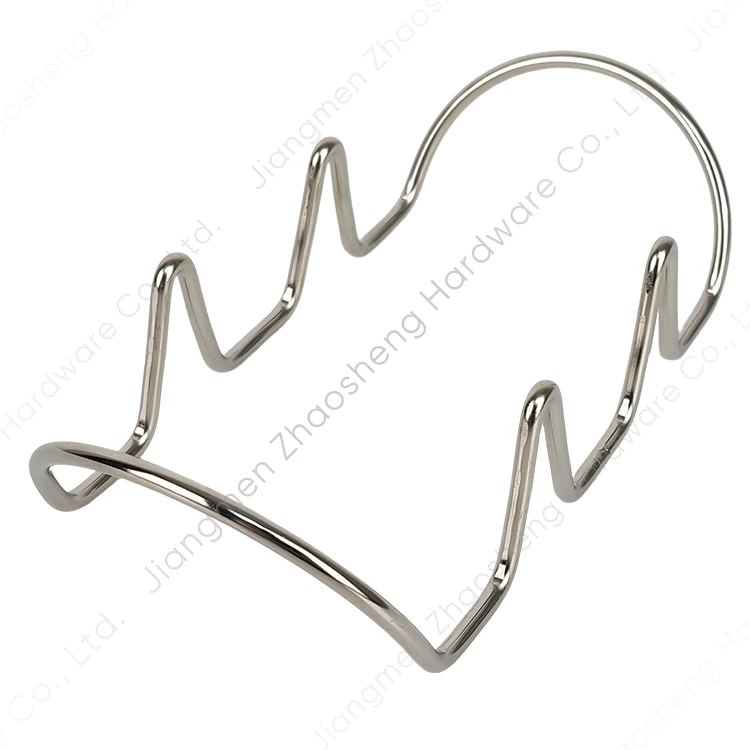 Multiple Wholesale Restaurant Decorative Metal Oven Safe  High Quality Stainless Steel Stand Taco Holder Set For 3 Taco