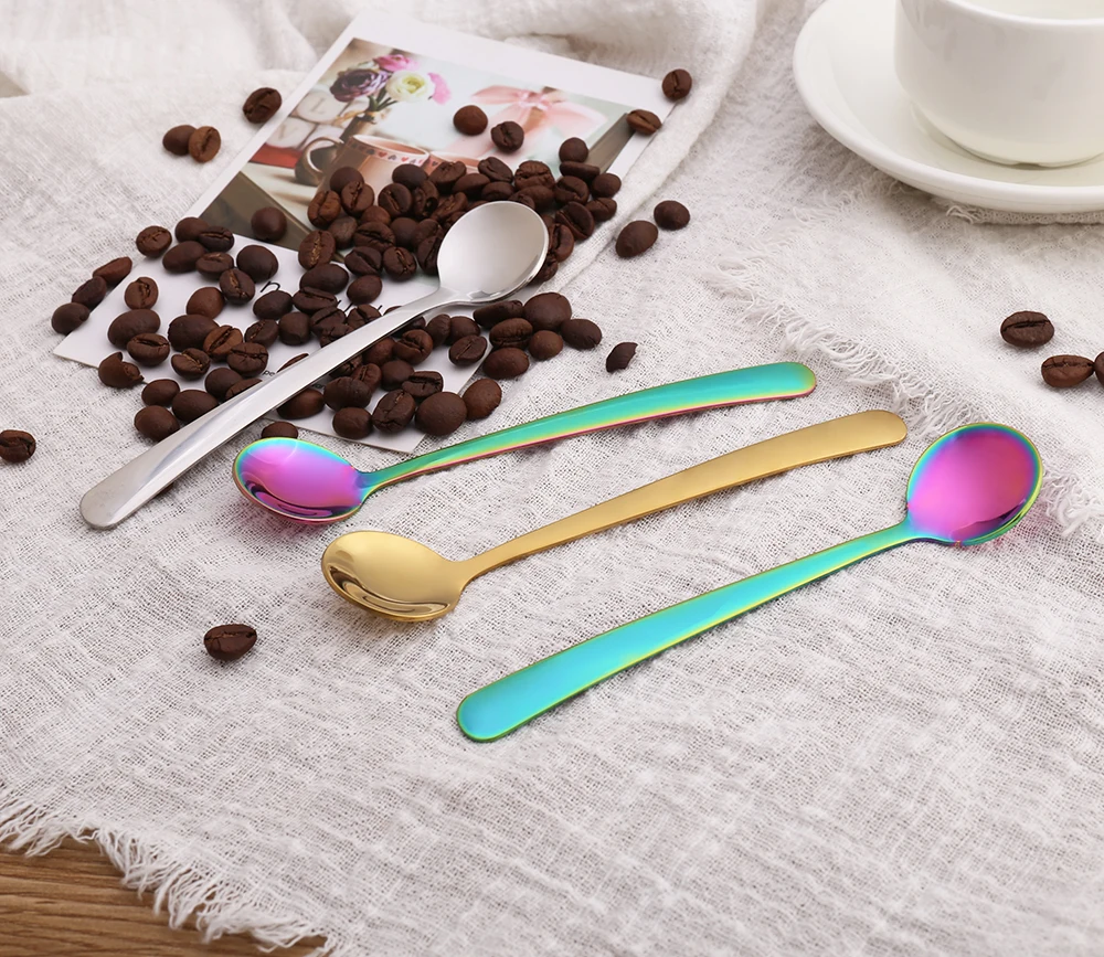 
stainless steel 304 Creative Condiments Multi-Purpose Kitchen tea Spice Seasoning Salt Sugar dessert appetizer seasoning Spoons 