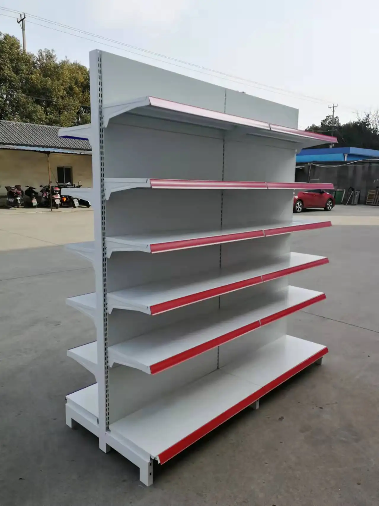 super market shelf gondola metal display shelf for supermarket