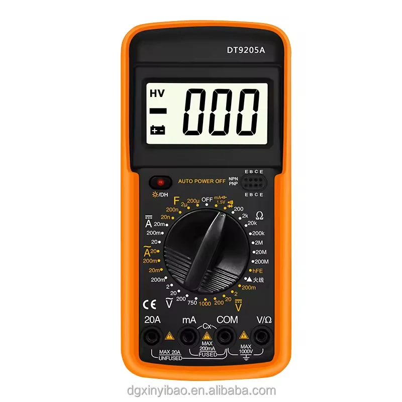 2024 New Product DT9205A AC/DC voltage testers Current Meter Digital smart Multimeter Resistance Tester Pocket multimeter