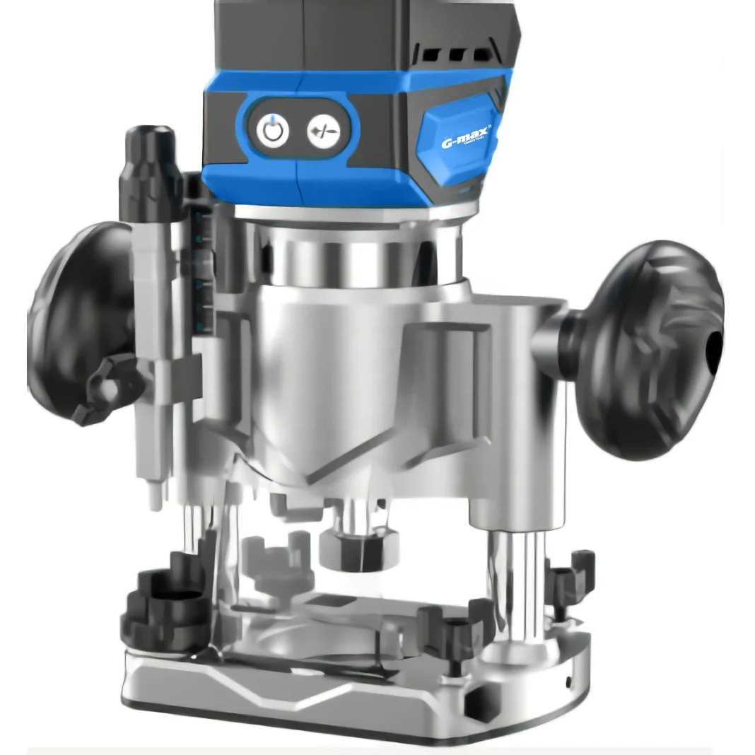 G-max Woodworking Tools 18V 6mm Cordless Brushless Router