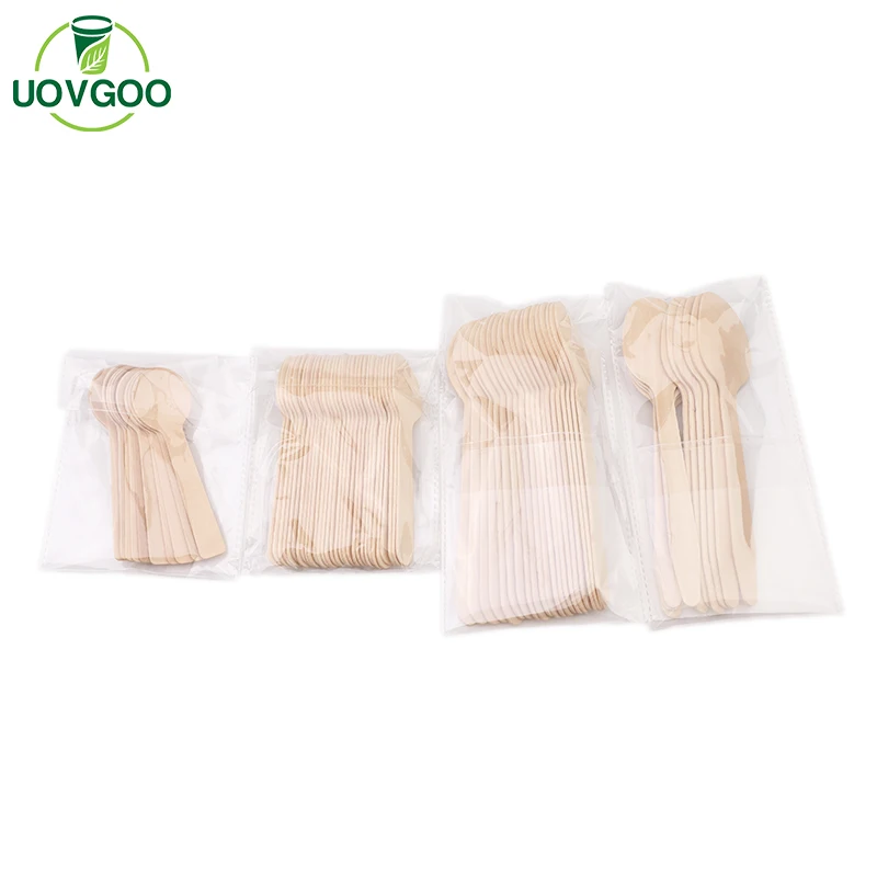 Eco Friendly Material customized wooden spoon disposable High Quality bulk wooden spoons