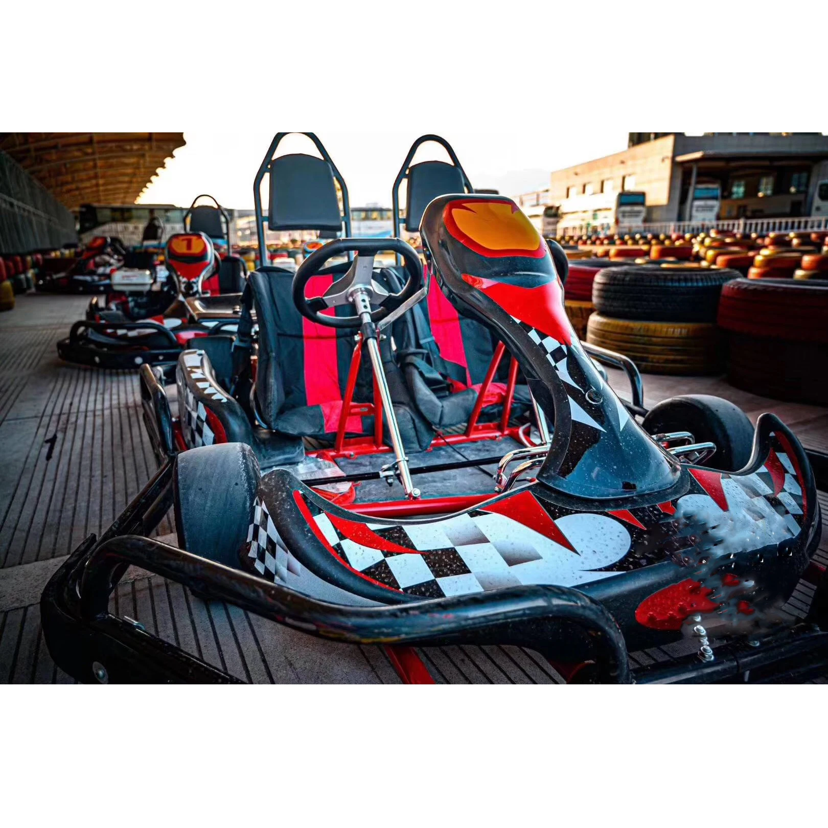 High Speed Electric Athletic 3000w 72v Double Seat Go Karts Go Kart Car Racing Games Go Karting for Adult