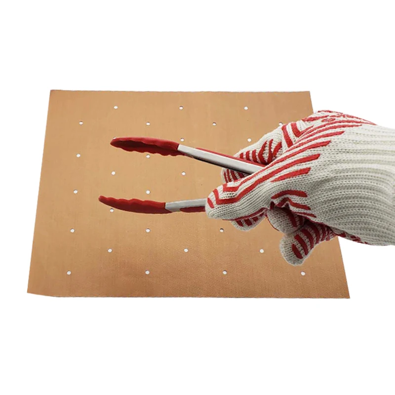 2 pcs Non-stick BBQ Grill Mat Plate Sheet Reusable Barbecue Grilling Mat Tools Easy Clean Black