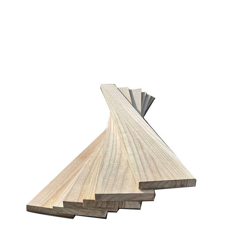 wooden box wood materials bleached color easy processing light weight paulownia wood boards