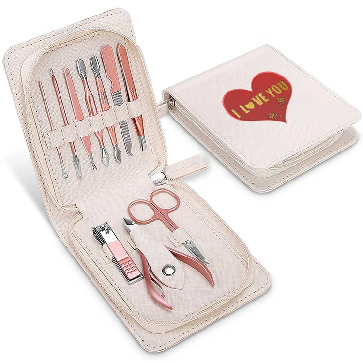 
Personal Manicure Care Stainless Steel 10pcs Manicure Pedicure Set Nail Care Manicure Tools Nail Cliper Set 
