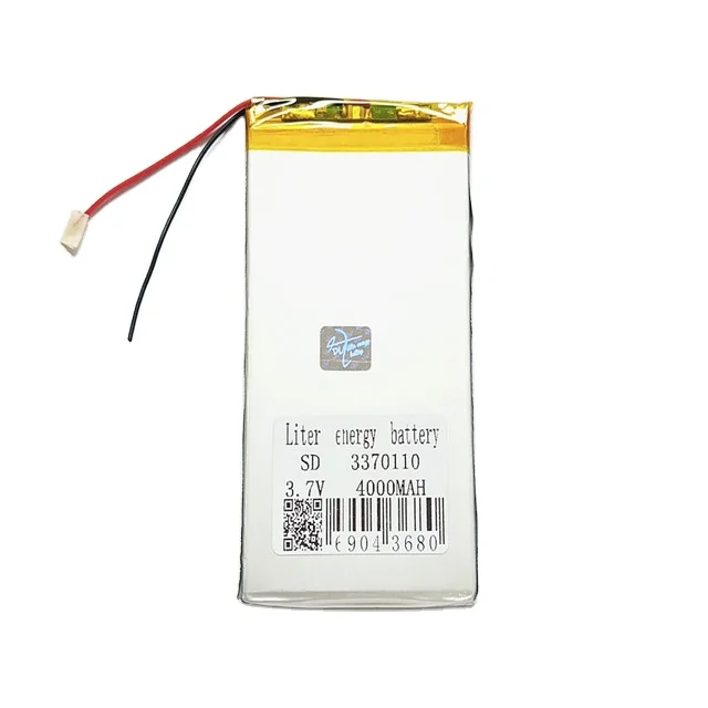 3370110, 3,7 в, 4000 мАч, плоский ультратонкий литий-ионный аккумулятор Ce Liter, литий-полимерный аккумулятор 500 раз