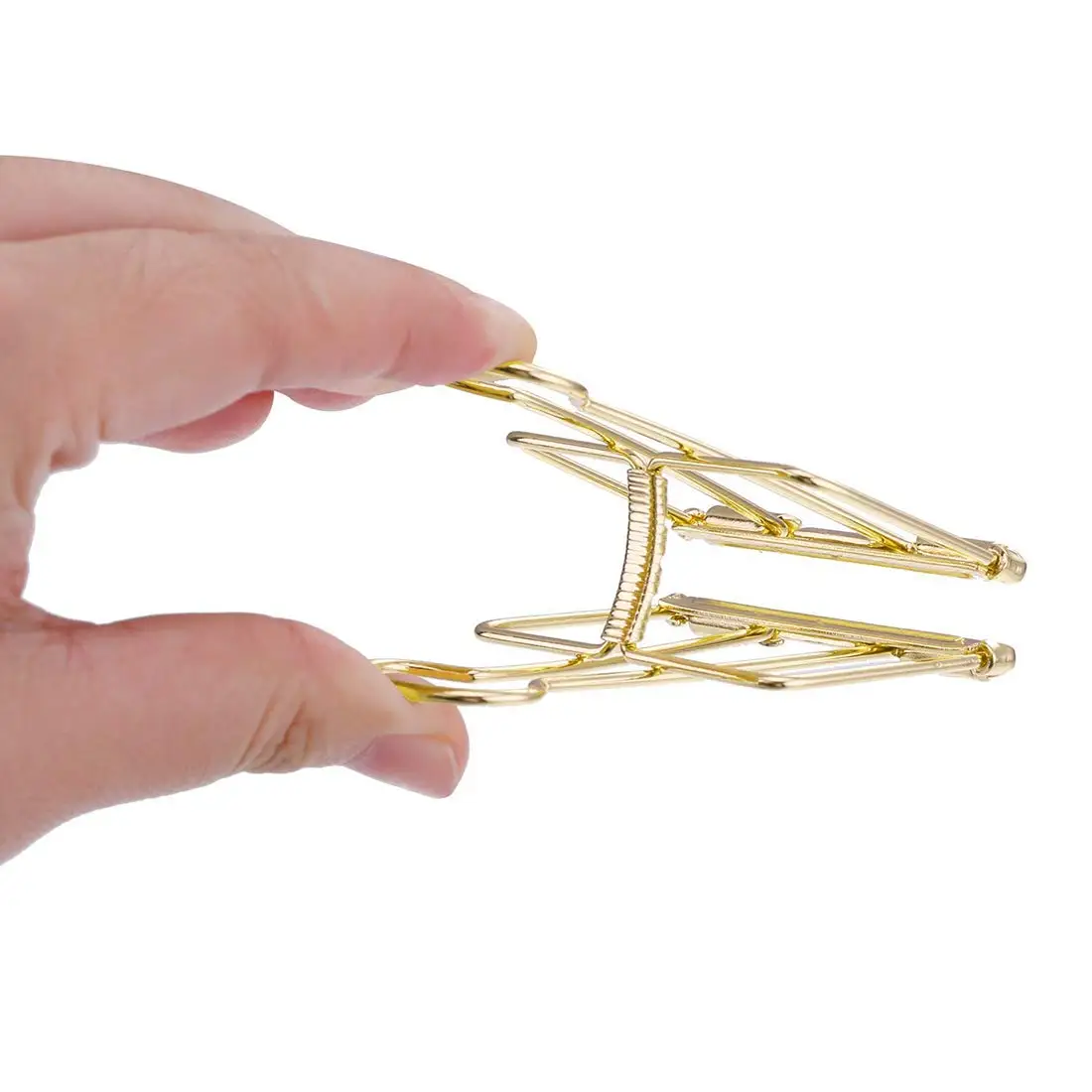 
Metal wire hollow out paper binder clips office supplier school accessories colorful organizer paper binder clip 