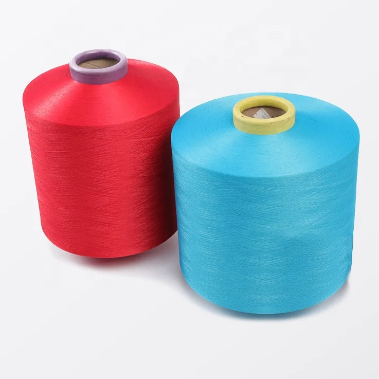 
150d polyester yarn core spun lycra yarn yarn for knitting and weaving 