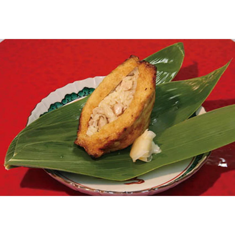 Japanese healthy snack frozen baked inari tofu roll rice sushi