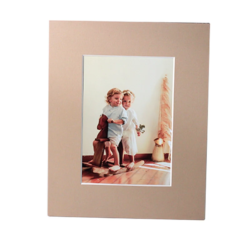 Factory supplier photo folders for 4x6 5x7 8x10 pictures photo frame card  paper mat Photo frame