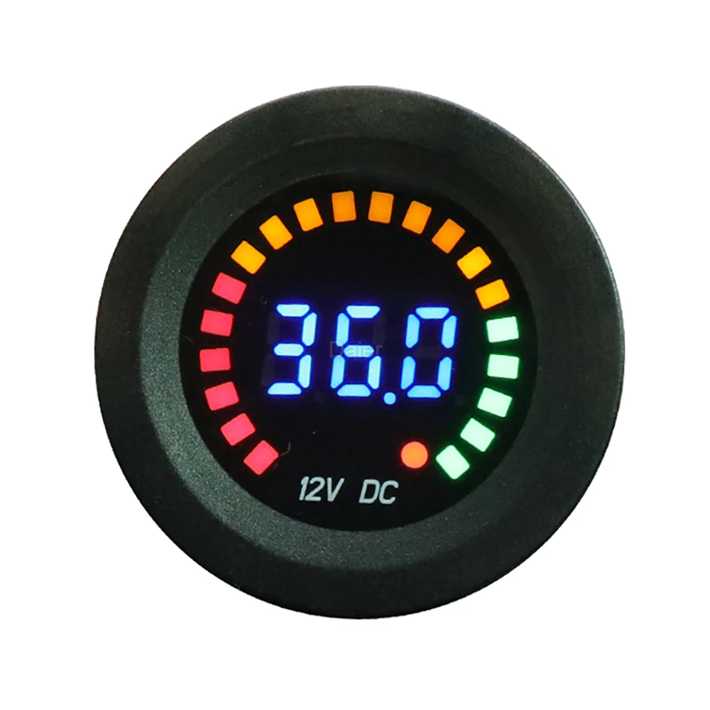 High Quality 12V 24V DC Car LED Display Voltmeter digital Meter Gauge Waterproof Monitor Indicator for Motorcycle Car Marine