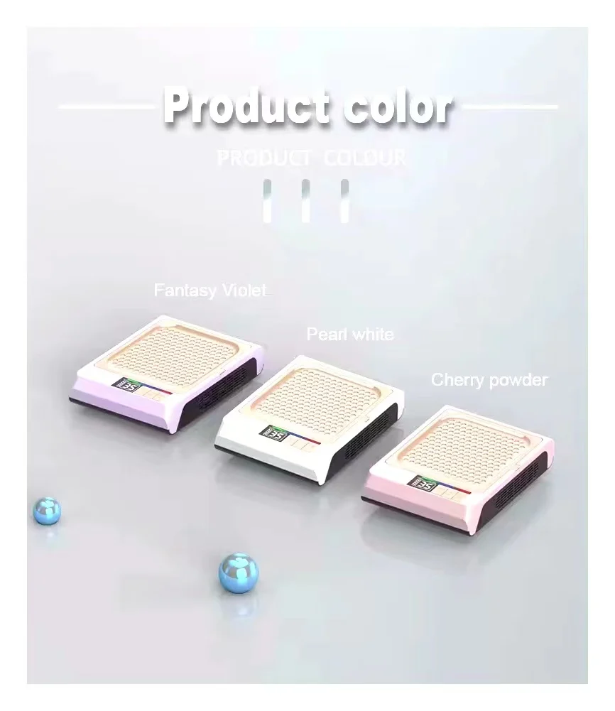 Low Noise Filter Nail Dust Collector 80W Manicure Cleaner Tool Nail Dust Collector Vaccum For Nail Salon