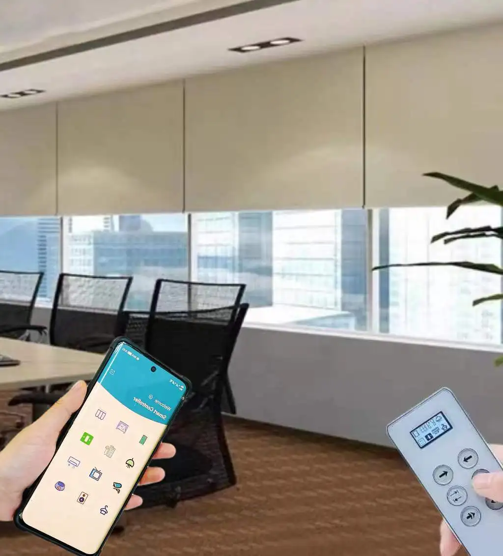 Retractable blackout curtain living room intelligent automatic curtain smart curtain