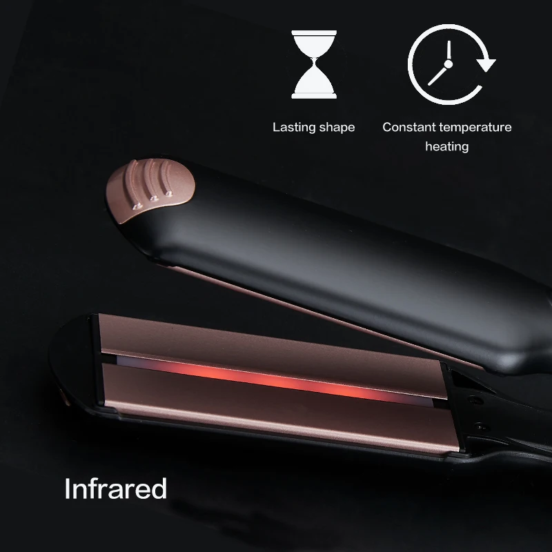 Flat Irons Hair Straightener Custom Professional  Wholesale Ceramic Personalized Brand Private Label Flat Iron