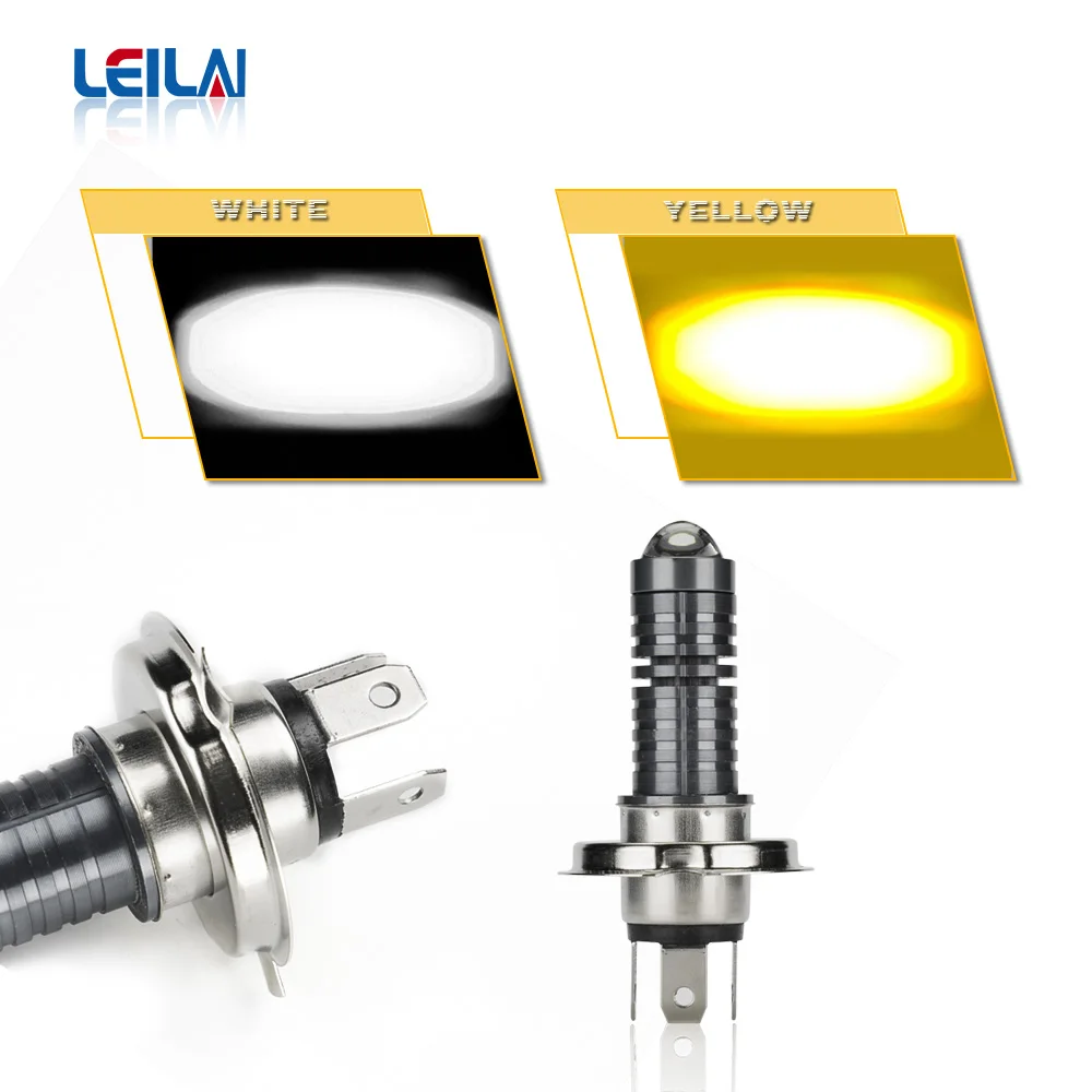 P15D LED Motorcycle Headlight Lamp 2000LM 12W Moto Led Autobike Fog Lamp 3000K 6000K Hi Lo Beam Light 12V