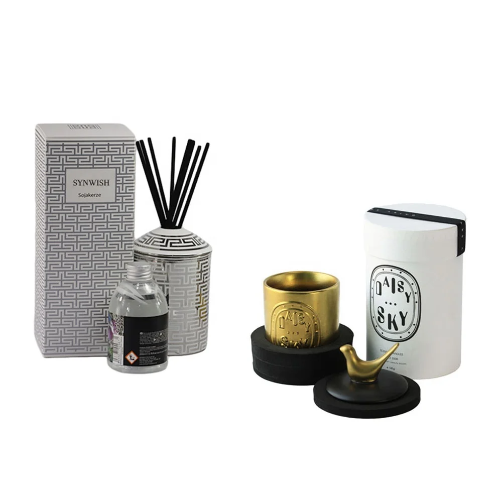 Custom Gift Set Home Fragrance Decoration Luxury Reed Diffuser Ceramic Aroma Diffuser Bottle