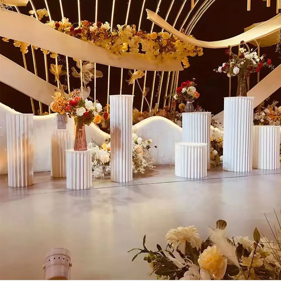 Hot Sale European Style Wedding 30cm Roman Column Dessert Tables for Wedding Birthday Party Arrangement Dessert Table Display