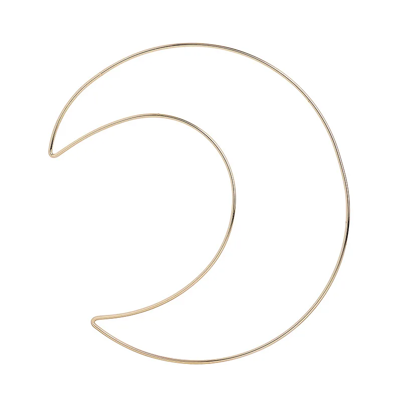 Modern fashion Big Circle Welding Metal Ring For Floral Decoration Silver Macrame Hoops Diy