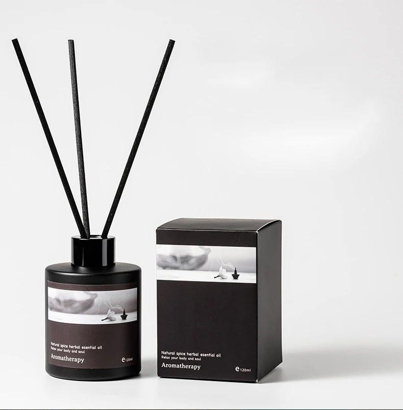 Aroma Diffuser 120ml Home Fragrance Essential Oil Reed Diffuser Scented Diffuser with Sticks for Bathroom Living Room