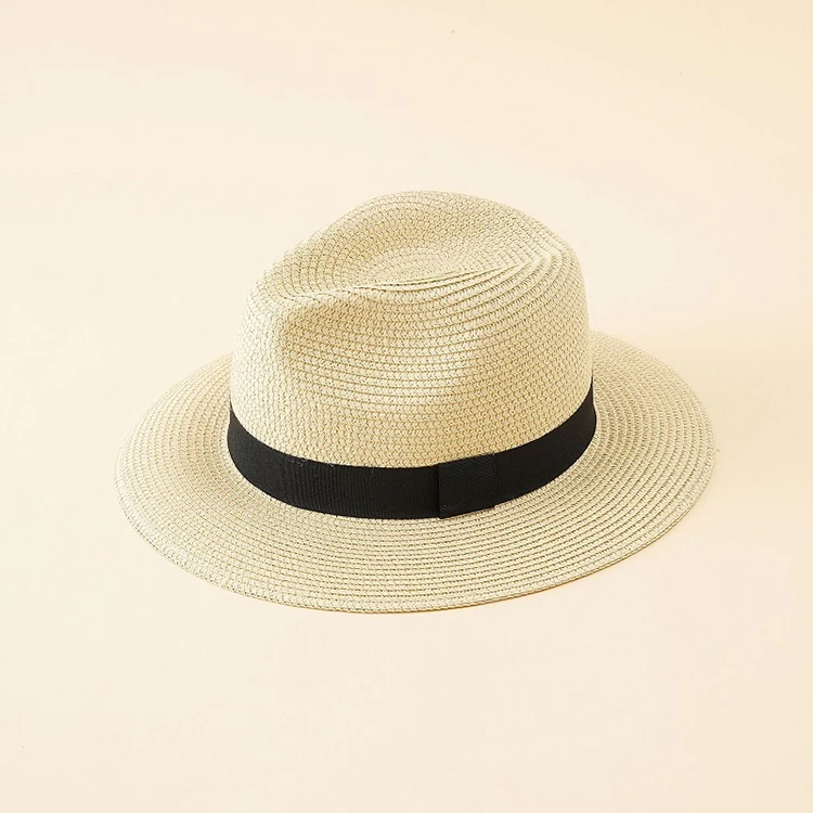 wholesale custom packable ecuador panama hat men high quality summer colored straw fedora hat unisex wide brim cap for men