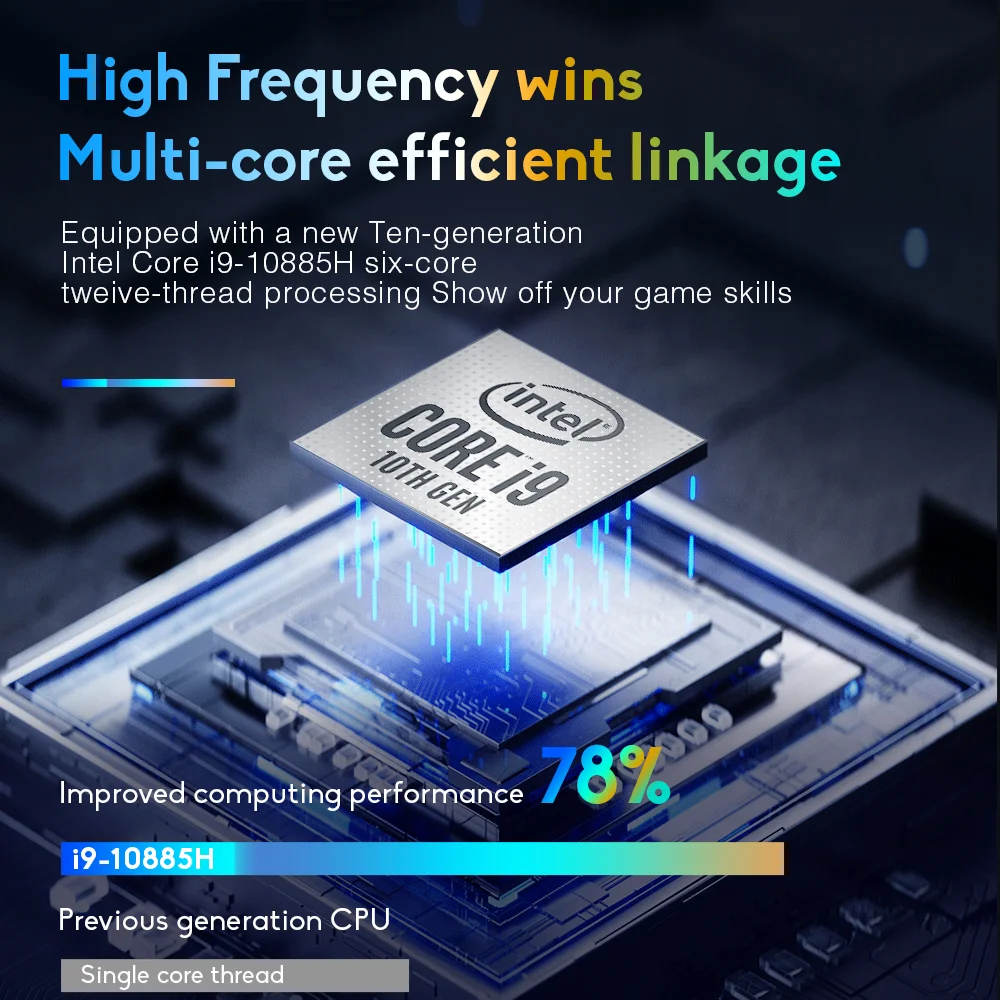 Wholesale Latest 16.1 inch High-End Intel Core i9 CPU Laptop 8GB 16GB Ram 128GB SSD Ultraslim Gaming Computer