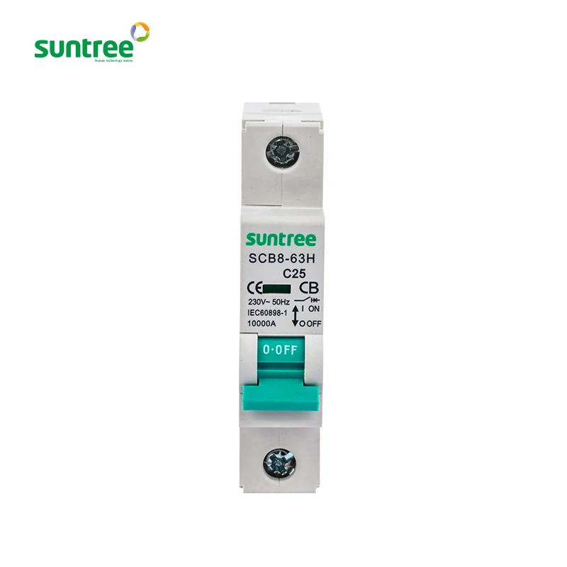 SUNTREE выключатель переменного тока 35 мм din-рейка установка 2p 400v ac 63a