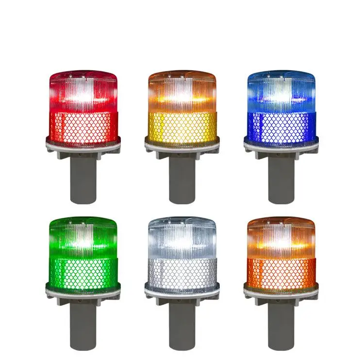 Factory Price USA LED Handhold Outdoor Traffic Solar Warning Light For Forklift With Clear Cover