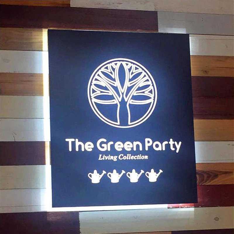 Light in the Box Outdoor/Indoor LED Sign Front Store Illuminated for Advertising