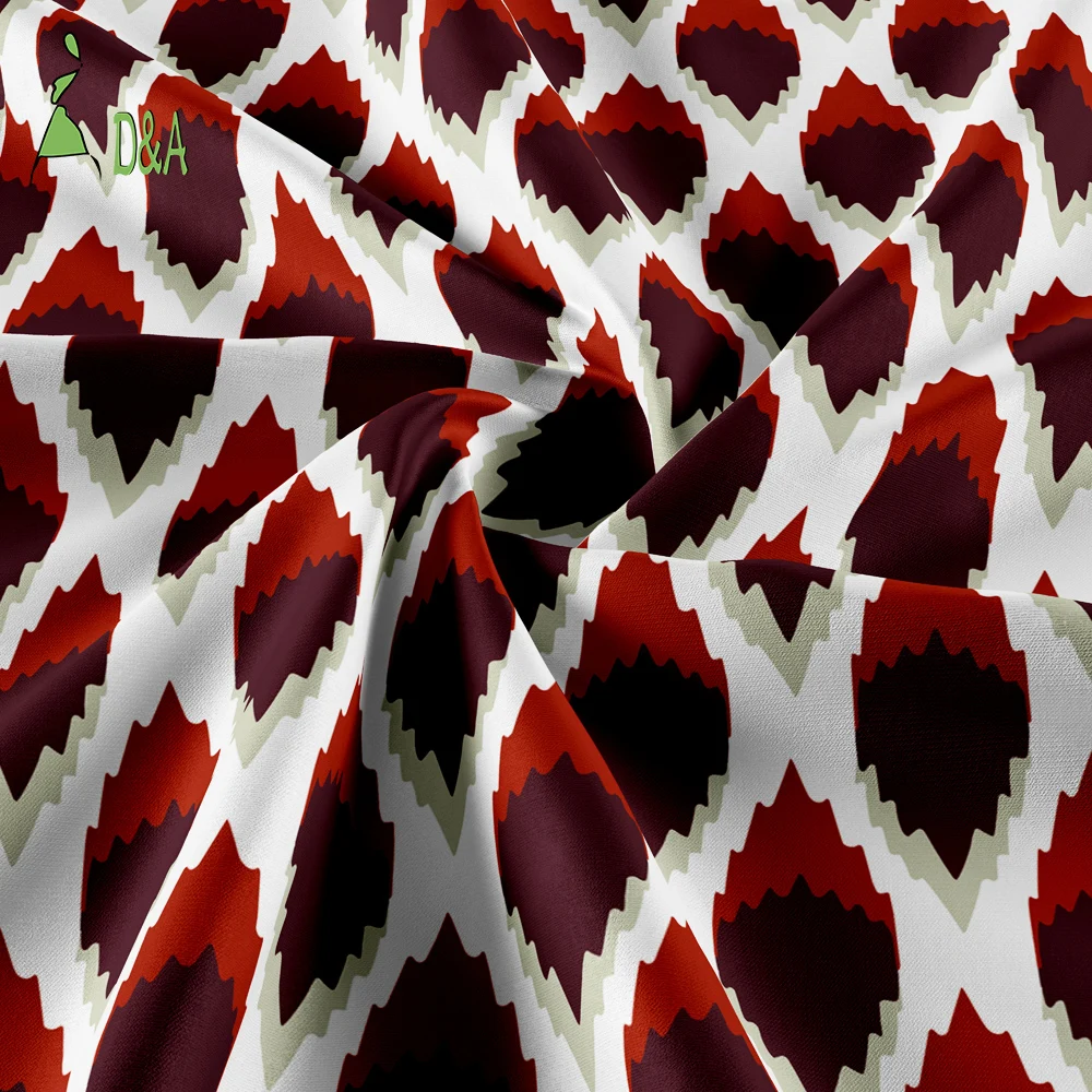 New Product Liberty Pattern Seed Structure Geometric Pattern Printed Silk Fabric 100%Silk Fabric For Dresses