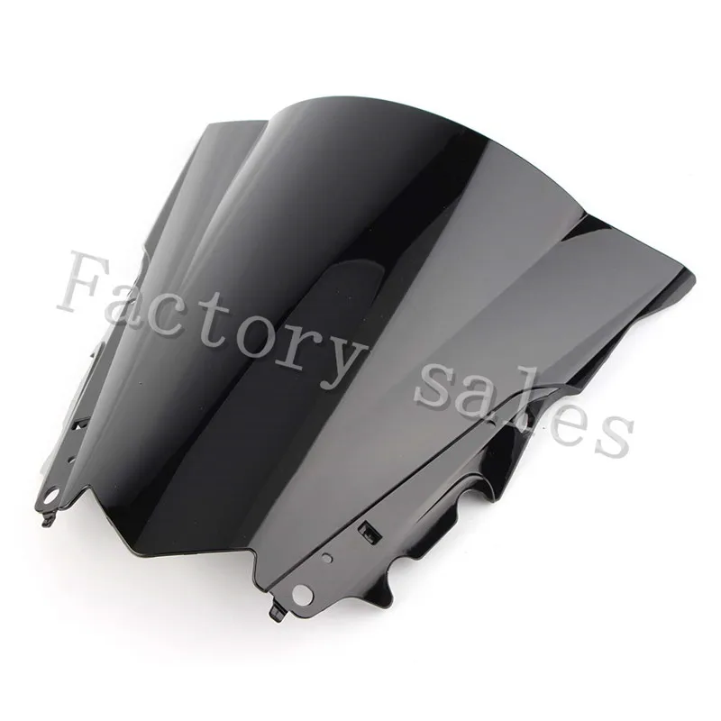 For Yamaha YZF R25 R3 2013 2014 2015 2016 2017 2018 Black Motorcycle screen Windshield WindScreen Double Bubble R 25 3