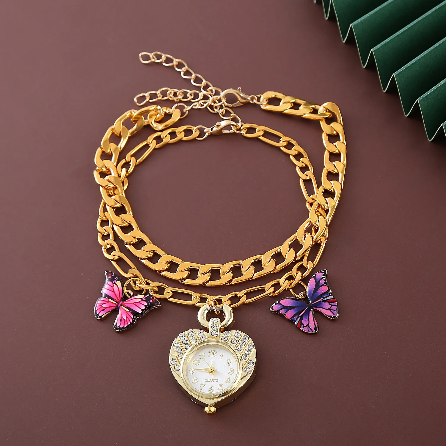 Butterfly new fashion love Lady Bracelet Watch