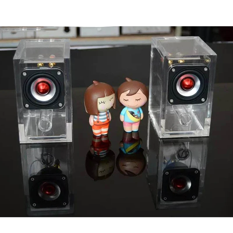 Прозрачный акриловый корпус динамика ODM/OEM Perspex Lucite футляр для корпуса сабвуфера