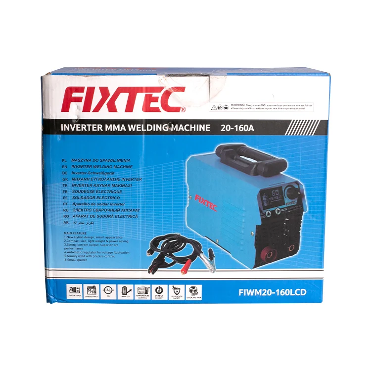 FIXTEC Electric Small Portable Inverter MMA Welding Machine With LCD