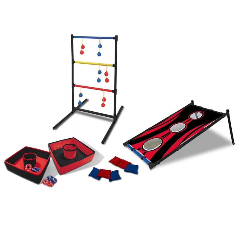 3 In 1 lawn game set Ladder Toss Game  bean bag toss game washer toss combo