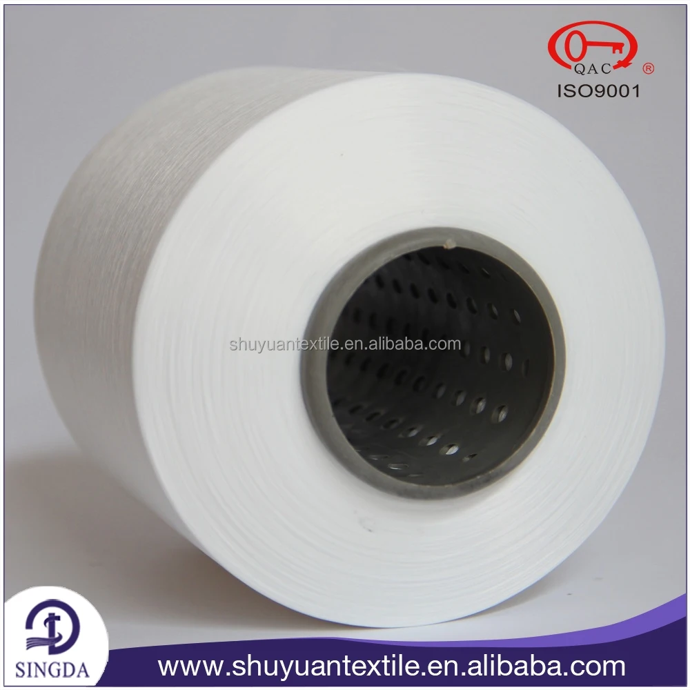 100D 36F 100% полиэфирная переработанная DTY 100d 36f пряжа 800TPM яркая скрученная