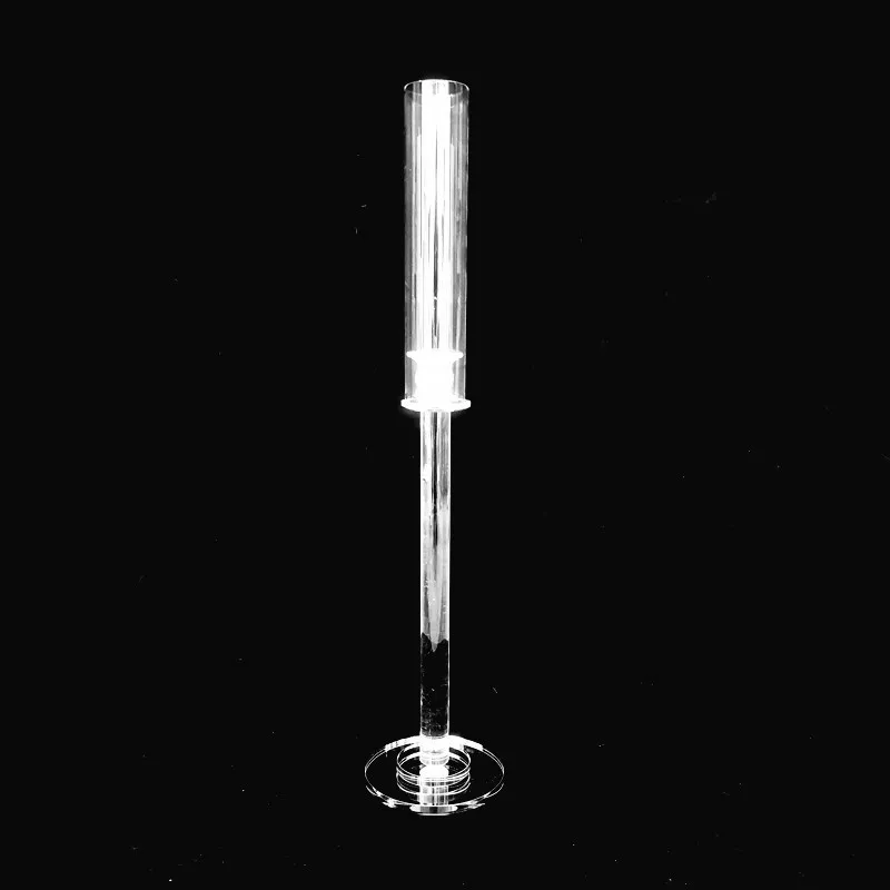 European-style single straight glass candlestick wedding props candle holder Crystal candle cups
