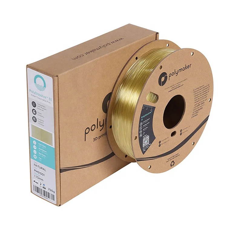 Reasonable Price Recycler Cardboard Spools 0.75kg/1.75mm/2.85mm Polymaker PolyDissolve S1 PVA 3d Printer Filament