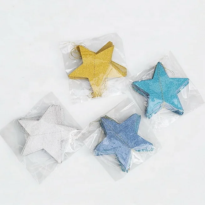 4M Star Glitter Paper Garland Wedding Party Decorations String Favors