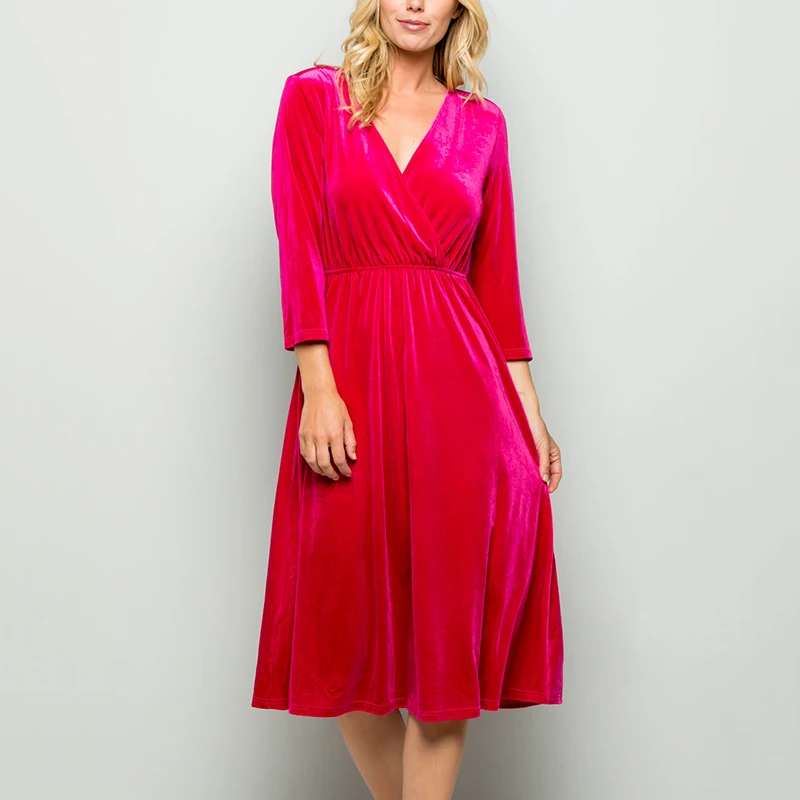 high quality red black pink yellow green royal blue velvet evening long sleeve maxi dresses for women ladies velvet dress