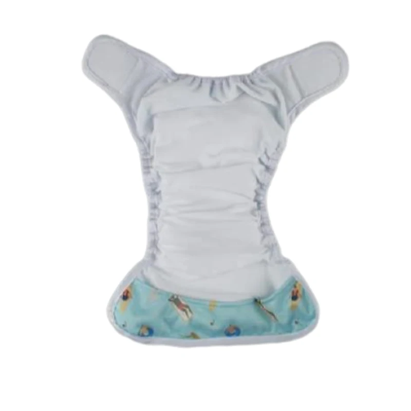 Regular Cloth Diaper with All-Round Edge-Wrapped Front Flap Single Sticker Plain Fleece Fabric High-Quality Baby diaper