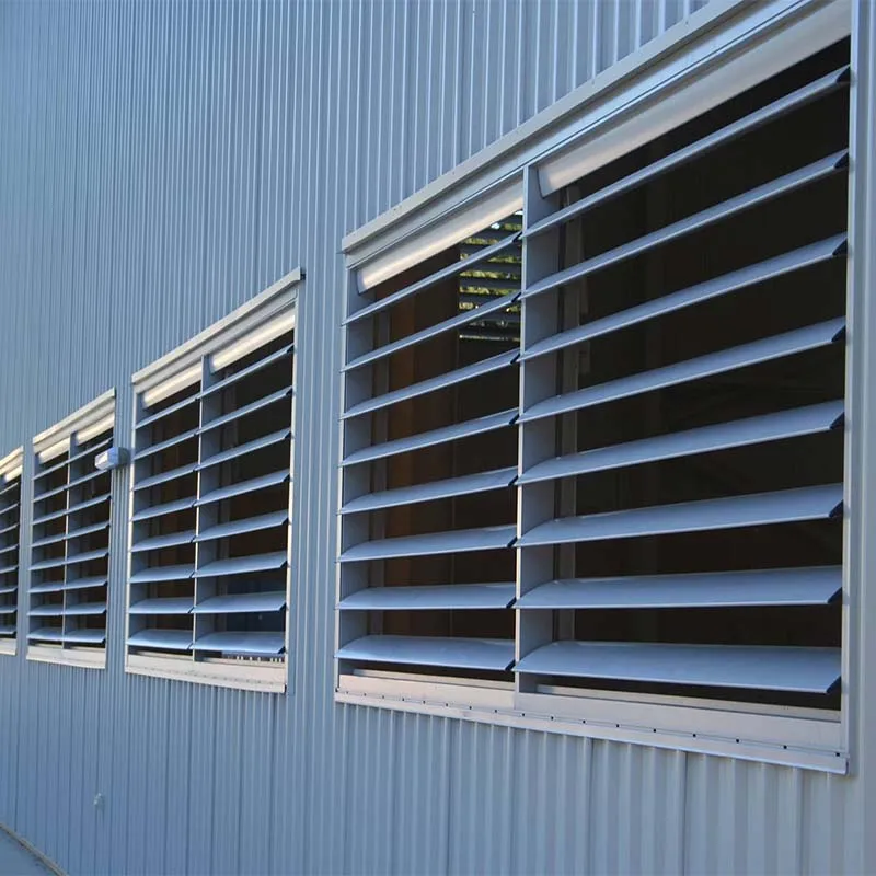 Aluminum Material Manual Adjustable Window In PVDF coating or powder coating in customized Color