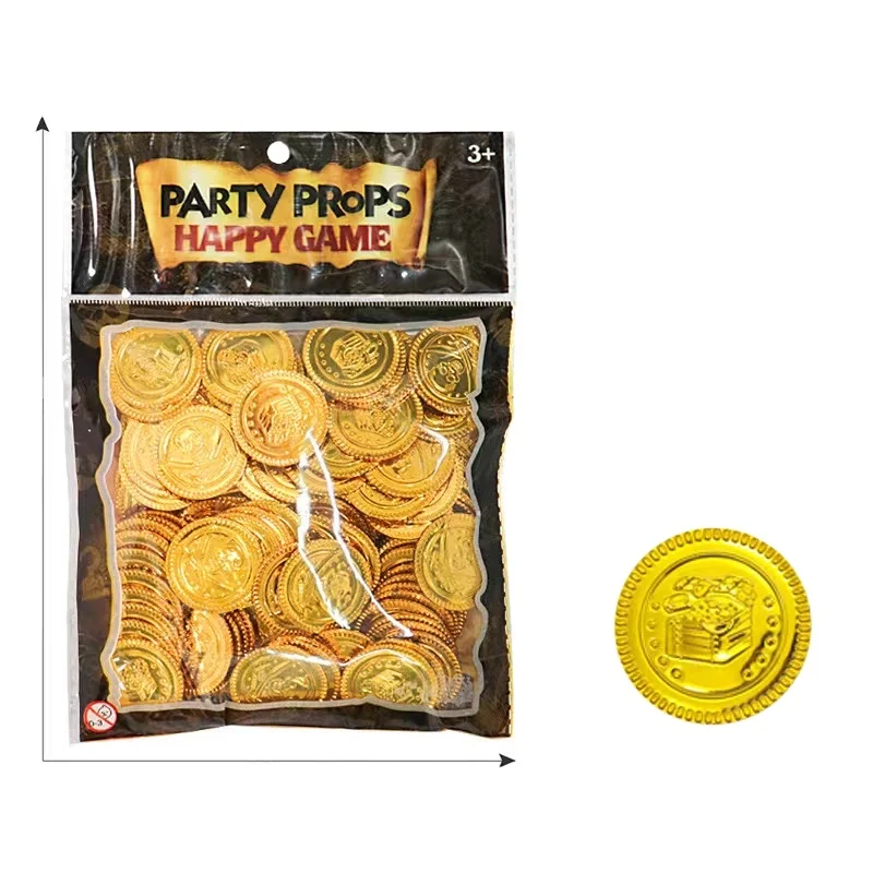 Пластиковые пиратские монеты для игры на заказ пластиковые игровые золотые
