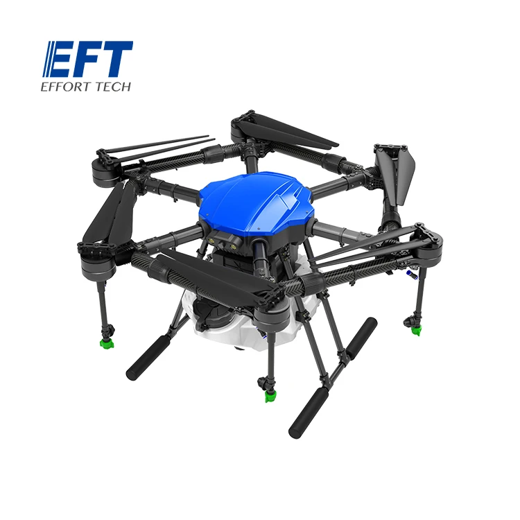 EFT E616P E616S 16KG Agricultural Spraying Drone 16L and JIYI K++ Flight Control  Skydroid H12 Hobbywing X8 Motor Custom Drone