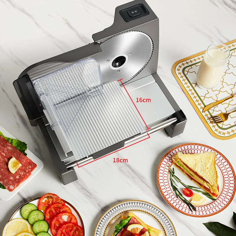 190mm stainless steel blade household mandoline slicer / cheese slicer / bread slicer in aluminium alloy body