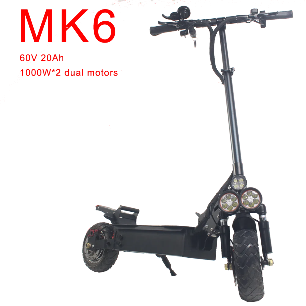 Maike Mk6 60v 2000w 20ah long range dual motor mobility e scooter light weight wholesale electric scooters for adult