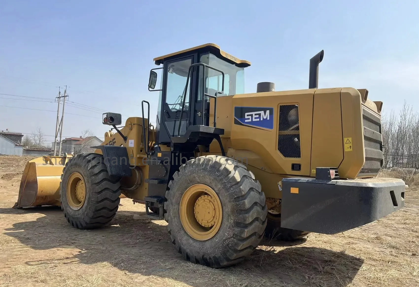 Второй Ручной Погрузчик 5 тонн Колесный погрузчик Sem656f по лучшей цене двигатель Weichai на складе для продажи