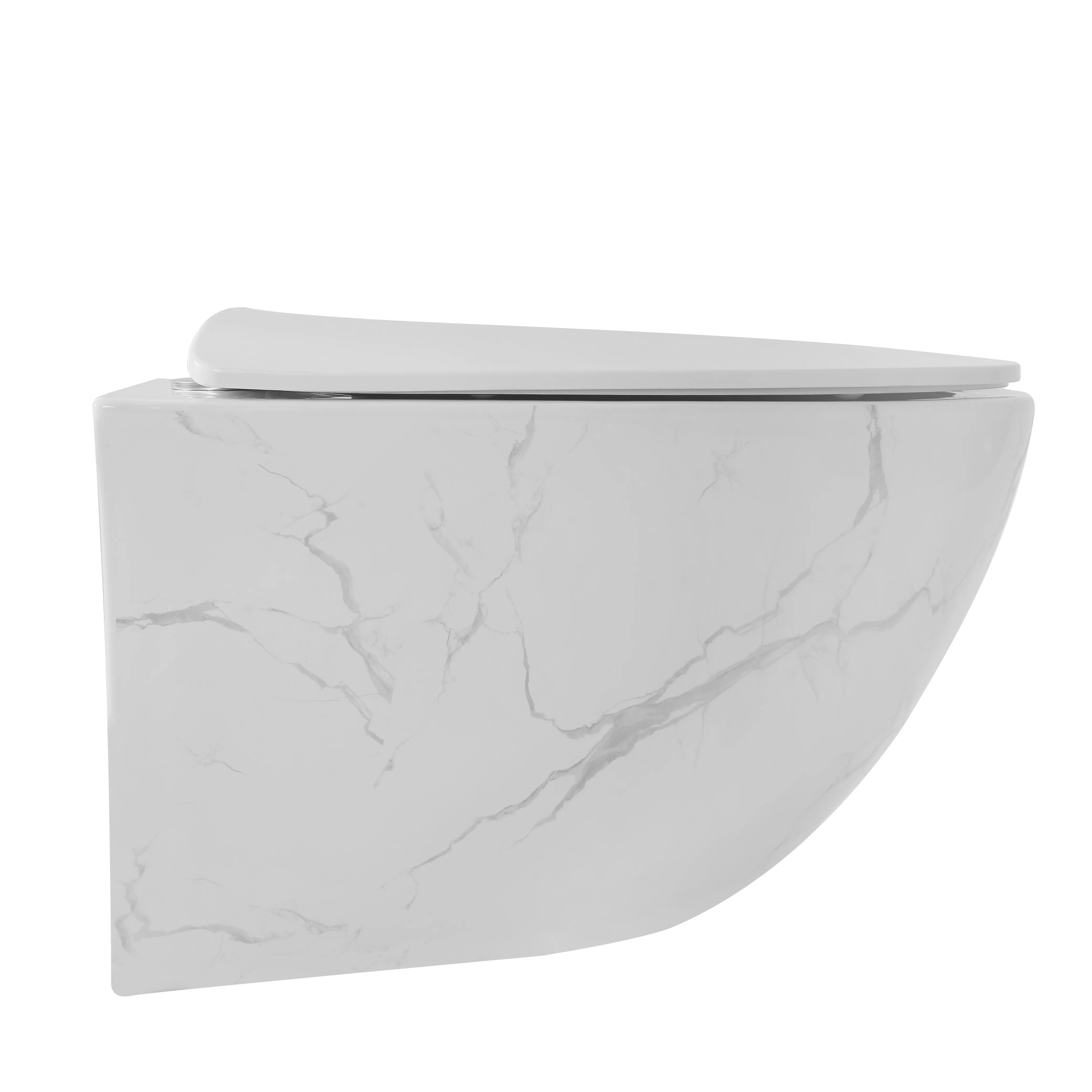 Sanitary ware good quality cheap house hotel p trap wall mounted water closet bathroom marble ceramic wall hung toilet commode